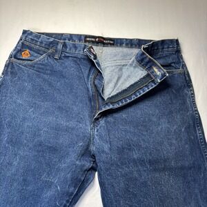 Wrangler Jeans Mens 40x32 Blue FR Flame Resistant Denim Western Workwear